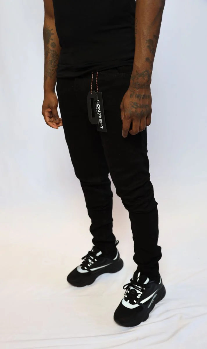Concept Noir Jet Black Jeans
