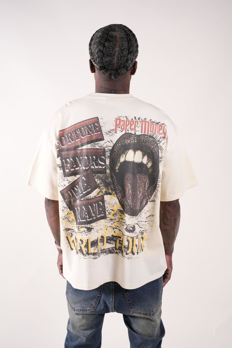 Paper Money Fortune Rhinestone Tee