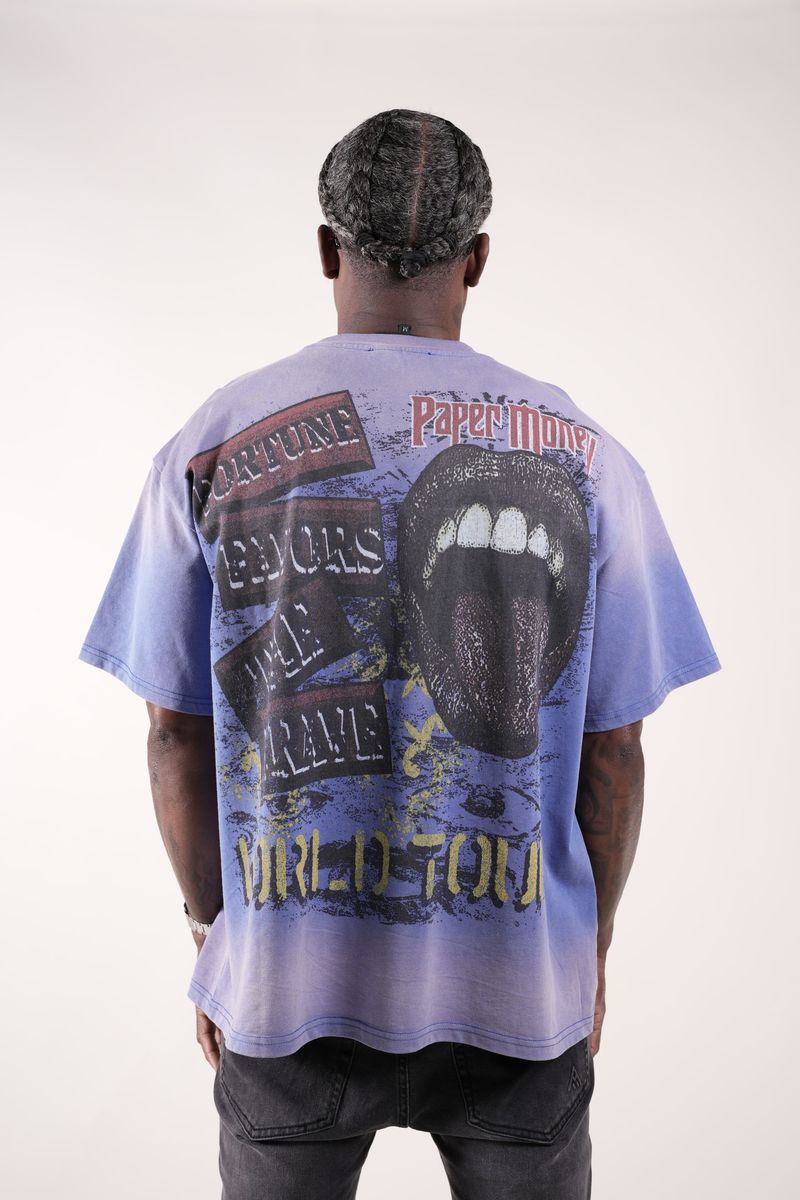 Paper Money Fortune Rhinestone Tee