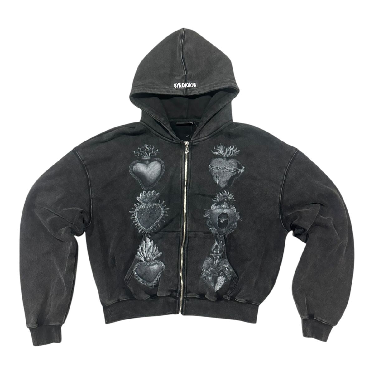 Syndicate Hearts Zip Up Hoodie