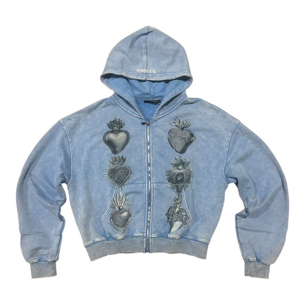 Syndicate Hearts Zip Up Hoodie