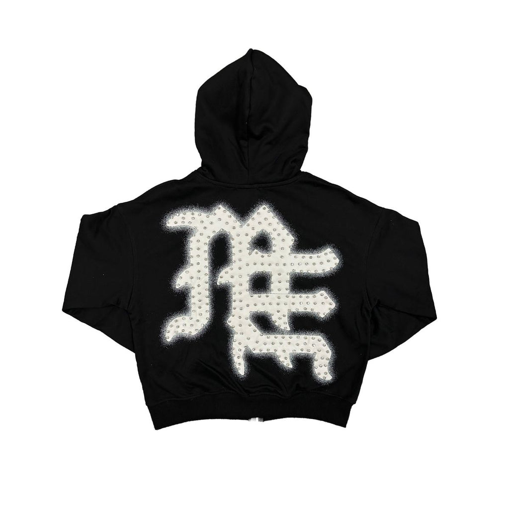 Mixed Emotion END Rhinestone Hoodie