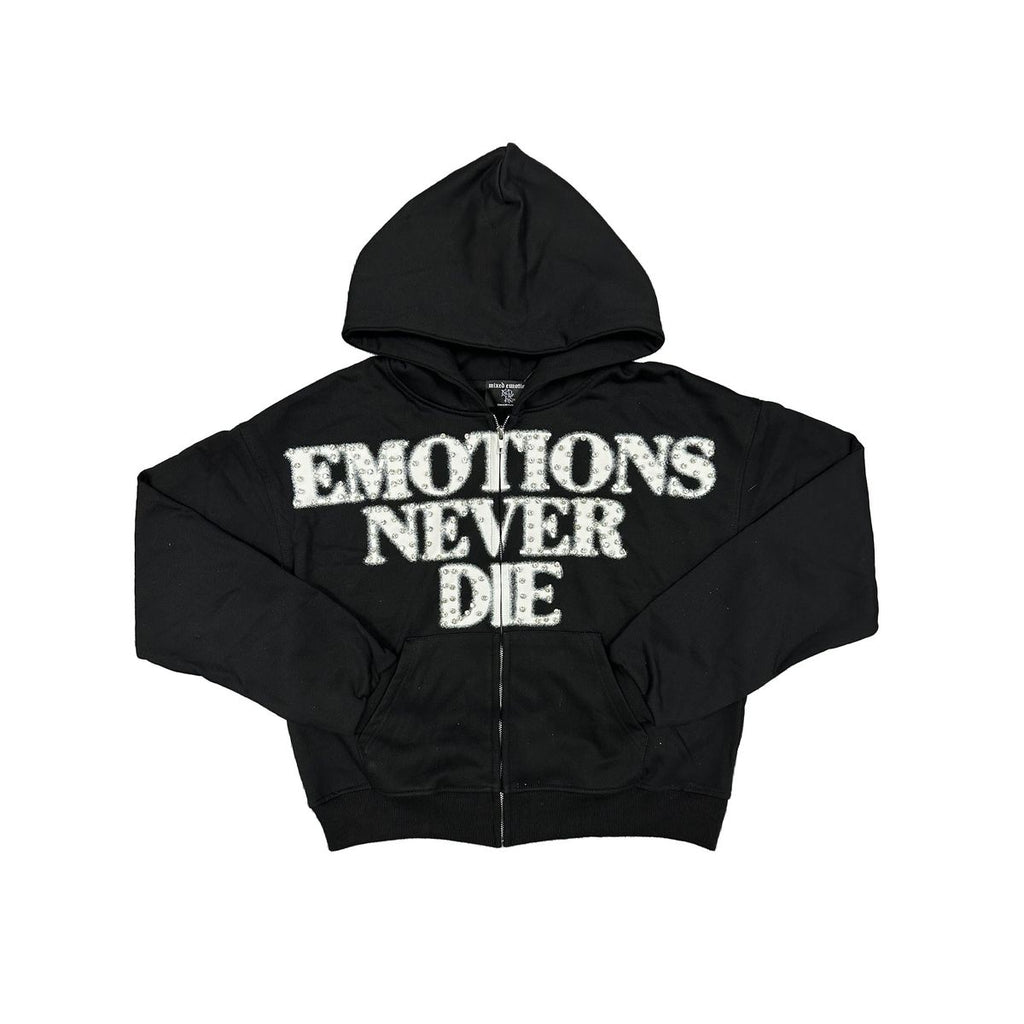 Mixed Emotion END Rhinestone Hoodie