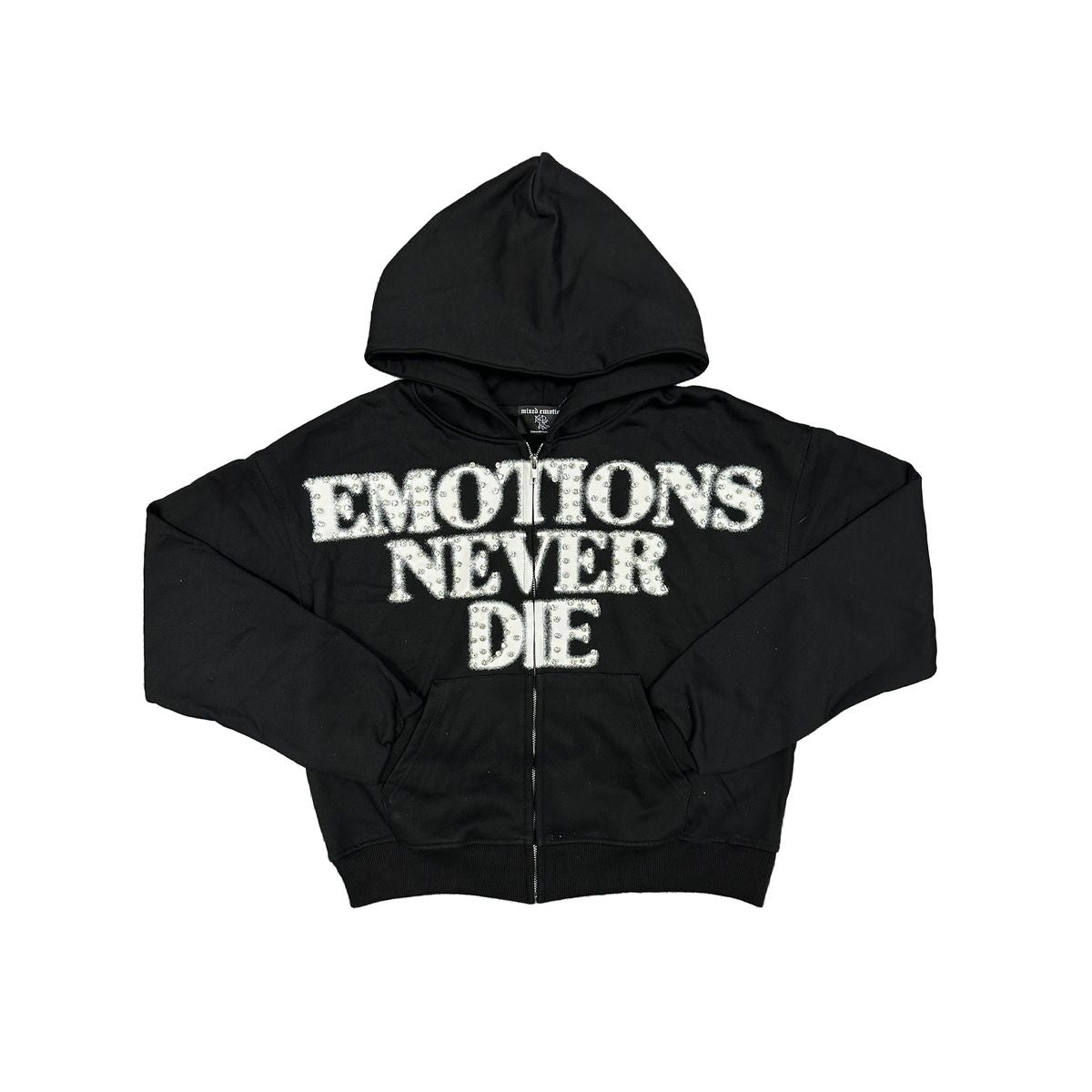 Mixed Emotion END Rhinestone Hoodie