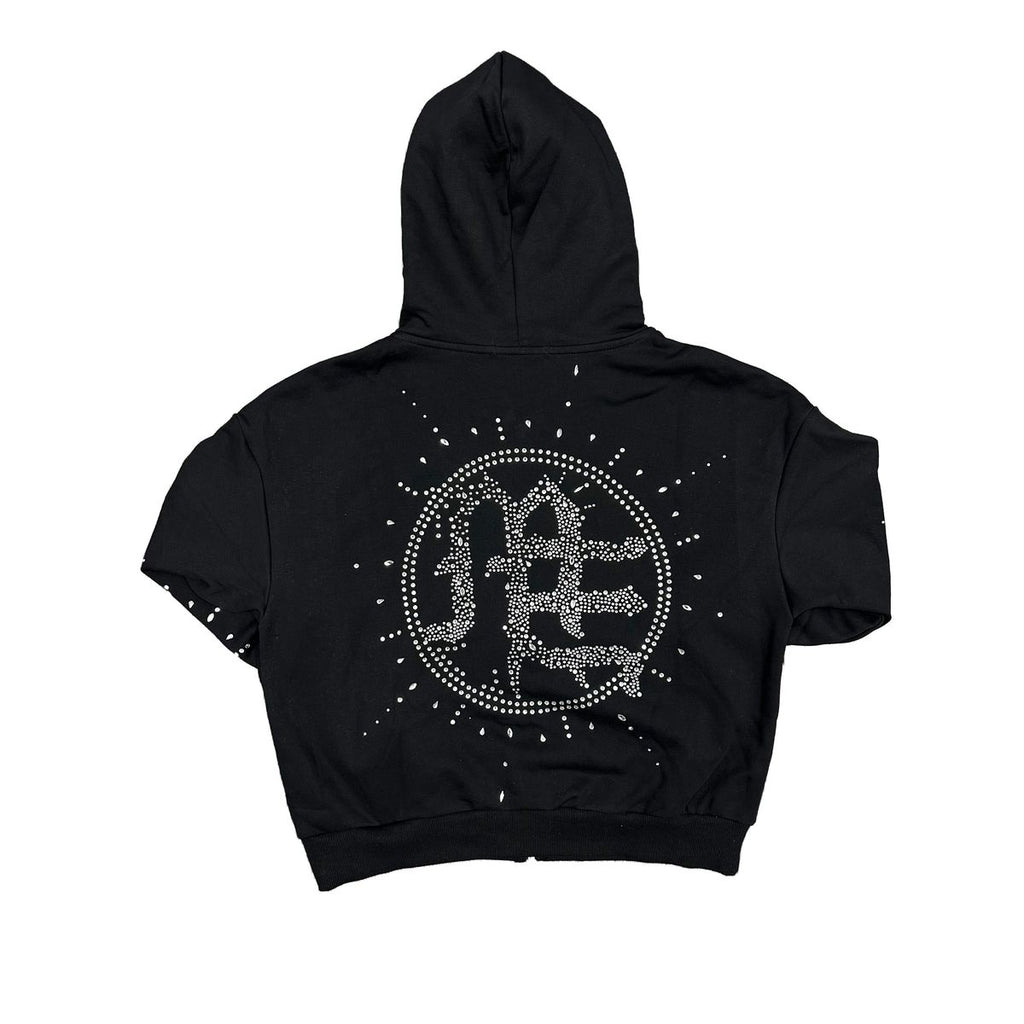 Mixed Emotion Eclipse Rhinestone Hoodie