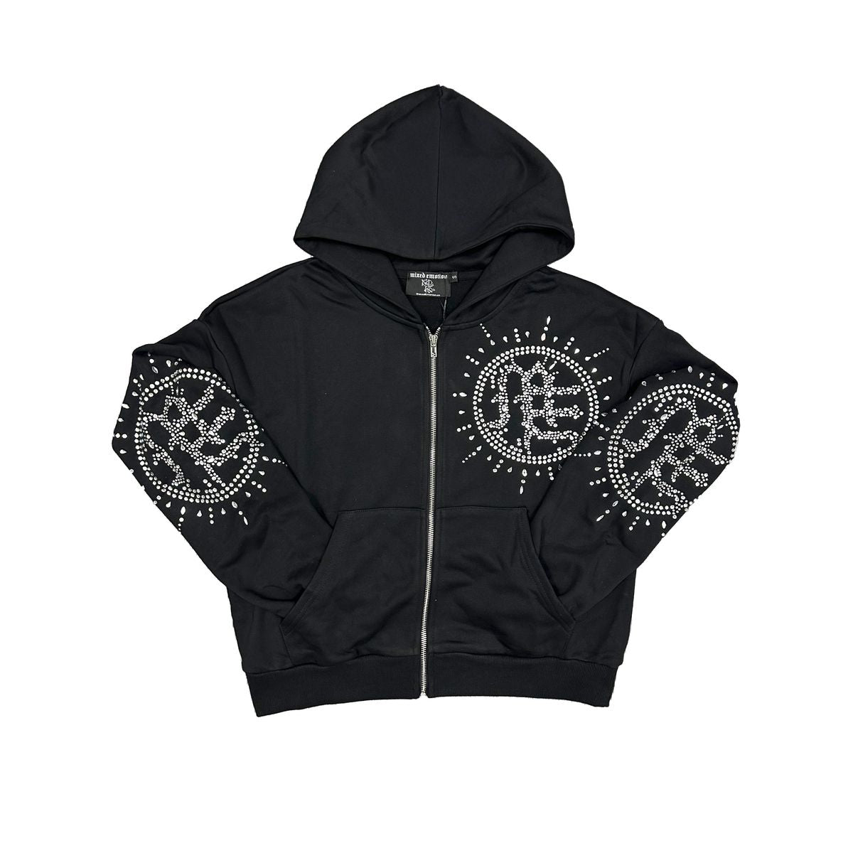 Mixed Emotion Eclipse Rhinestone Hoodie