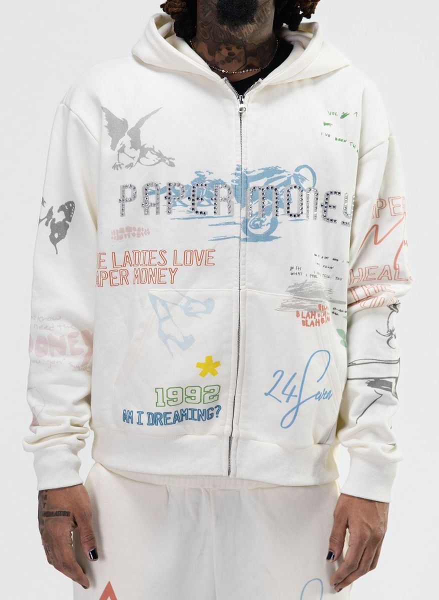 Paper Money International Zip Up