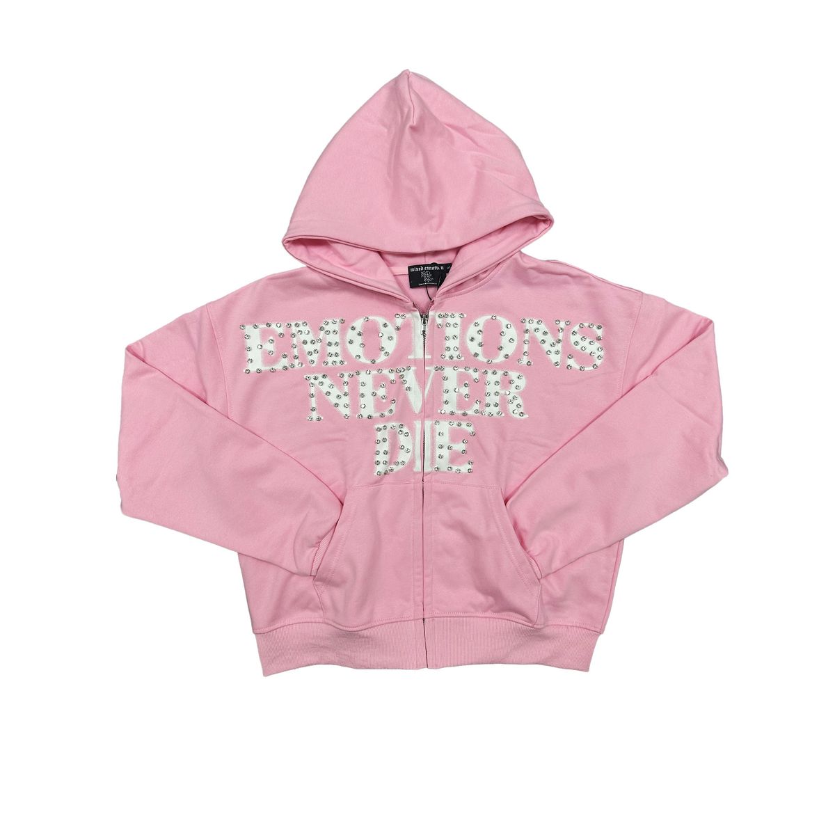 Mixed Emotion END Rhinestone Hoodie