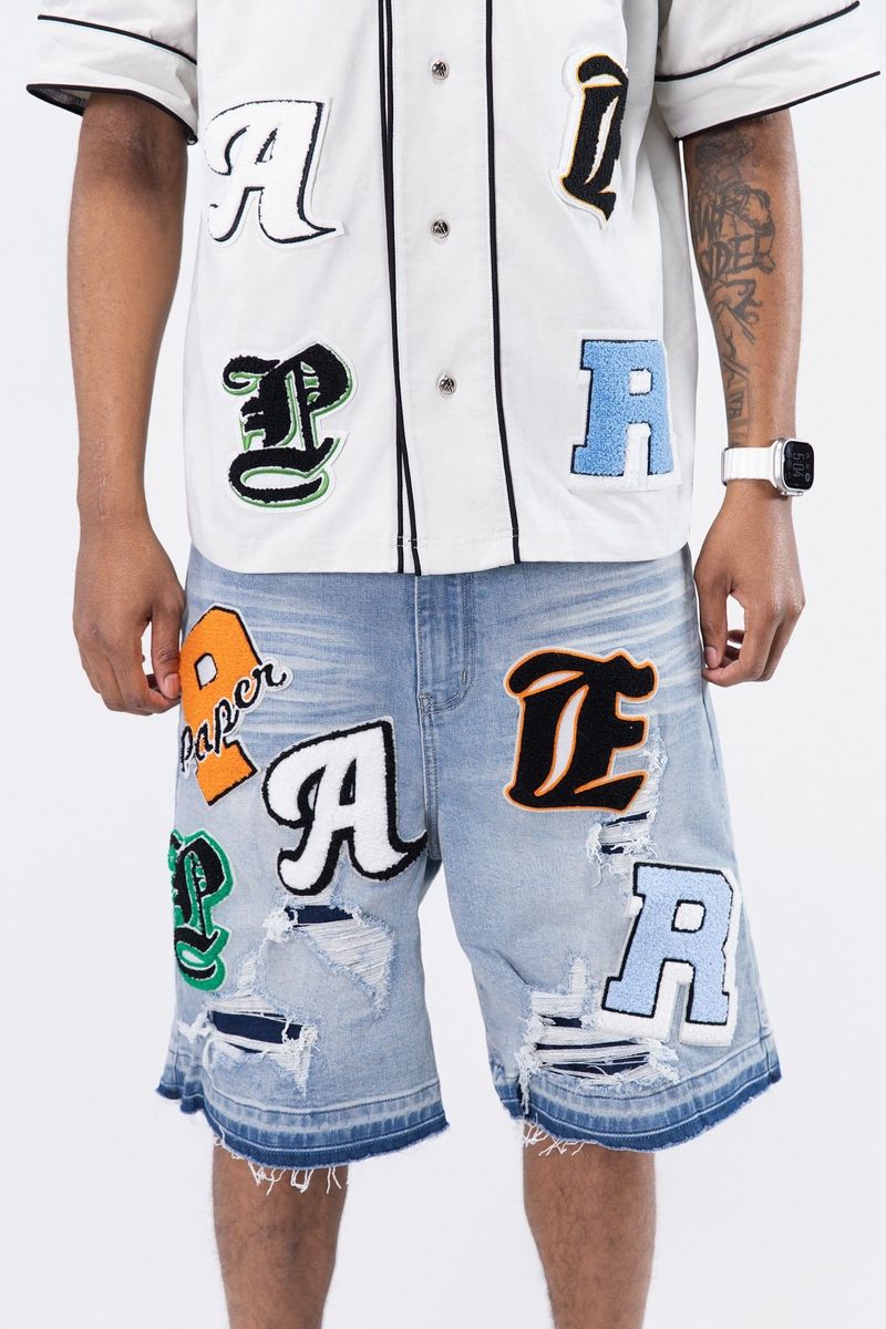 Paper Money League Denim Shorts