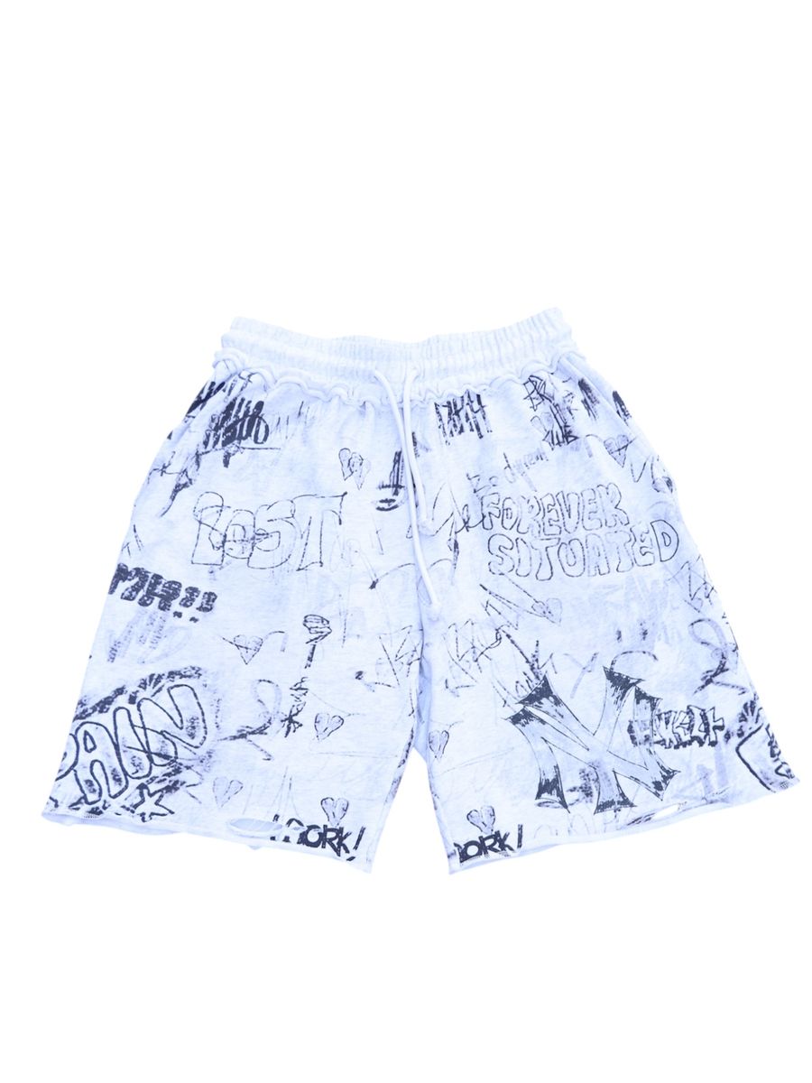 Forever Situated Graffiti Shorts