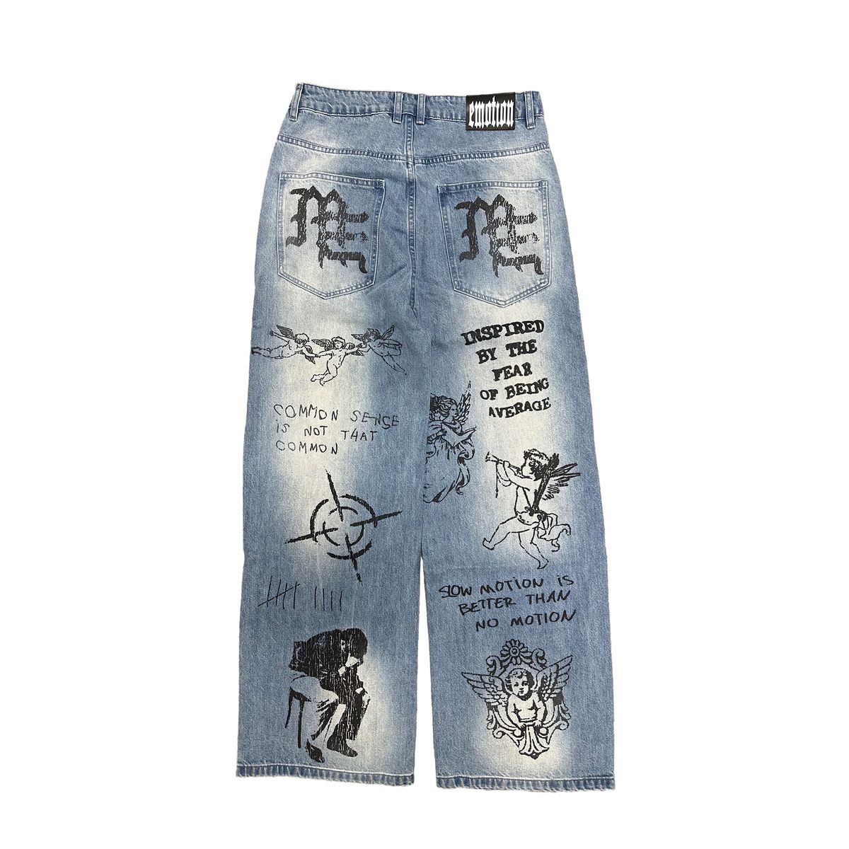 Mixed Emotion Canvas Denim Jeans