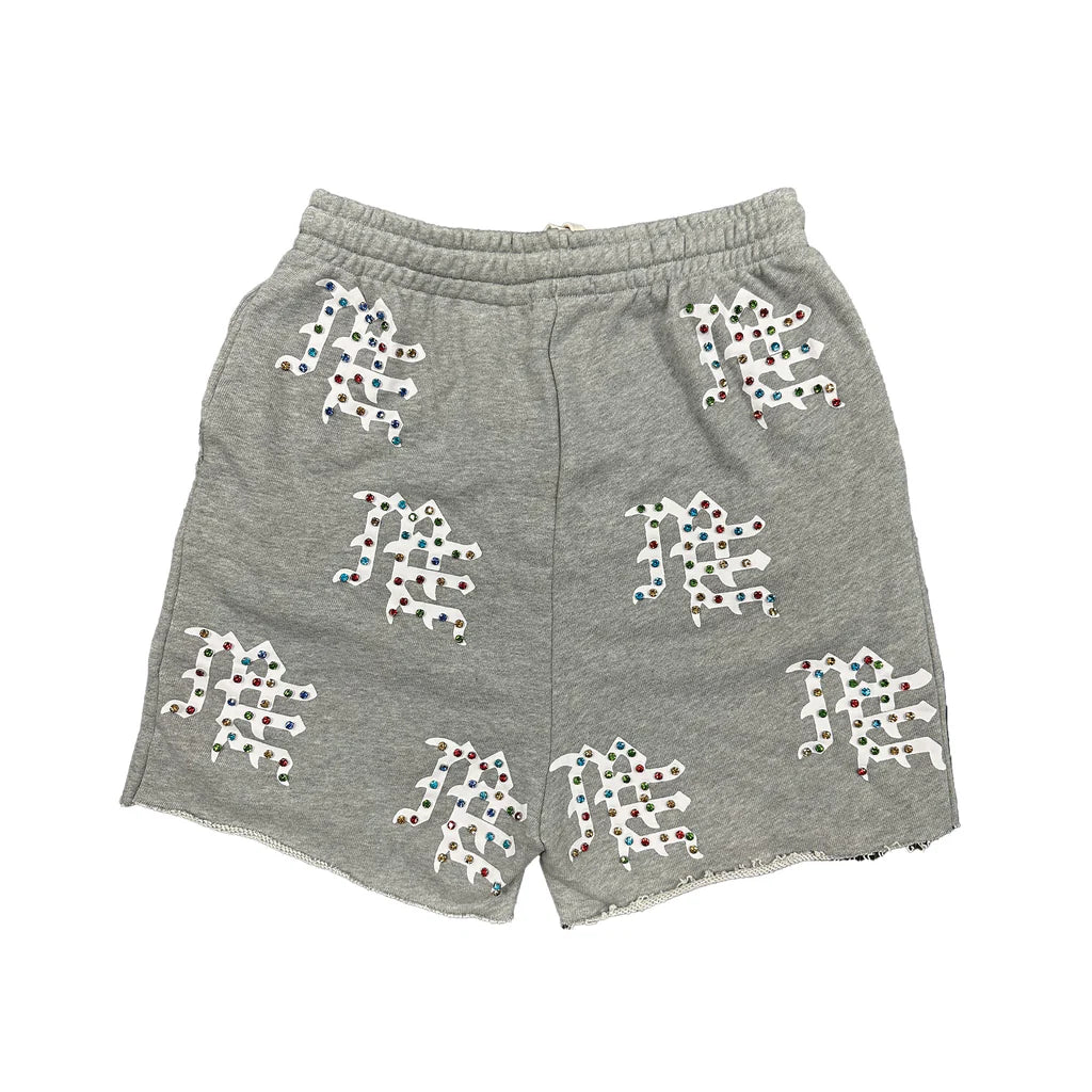 Mixed Emotion ME Rhinestone Shorts