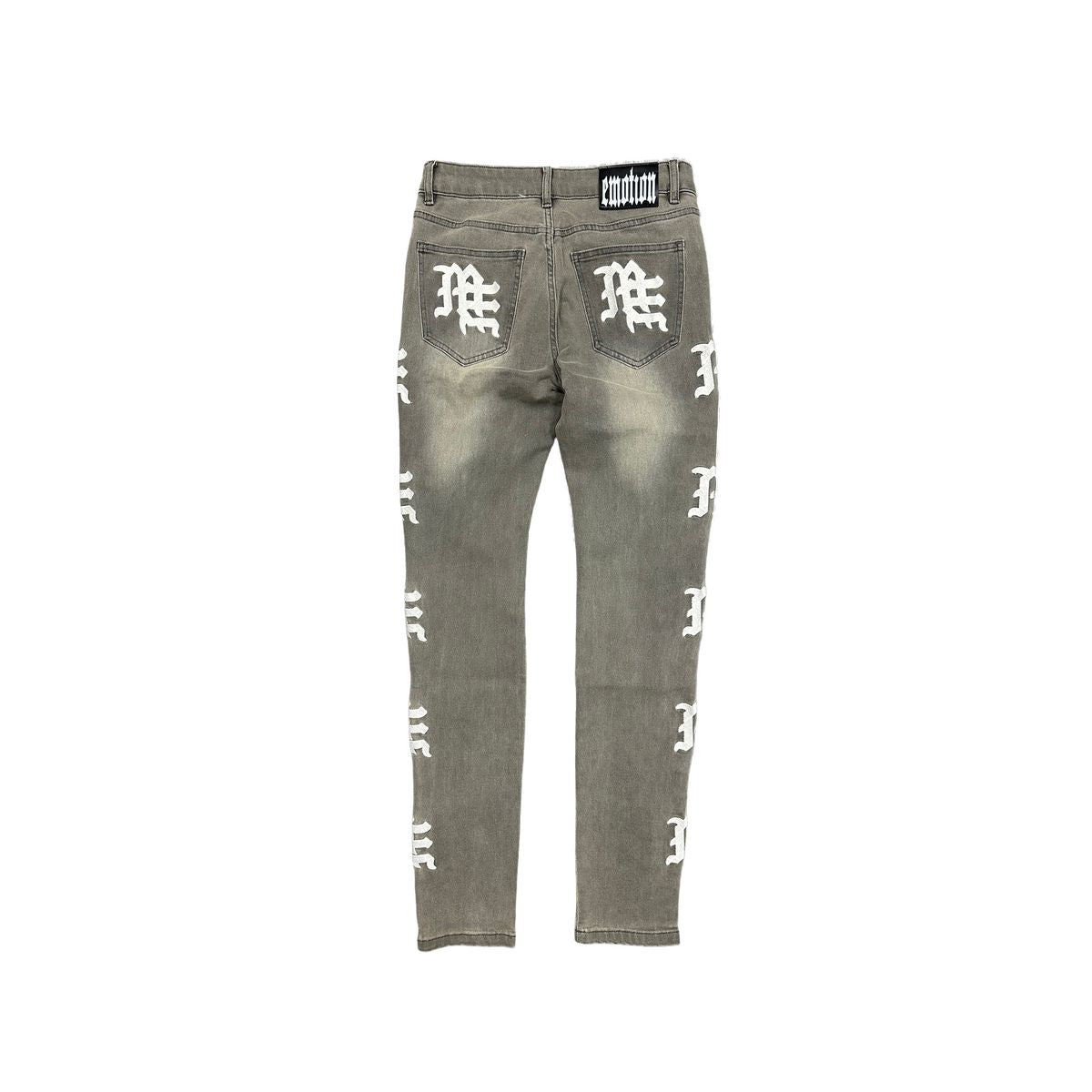 Mixed Emotion Black Monogram Denim