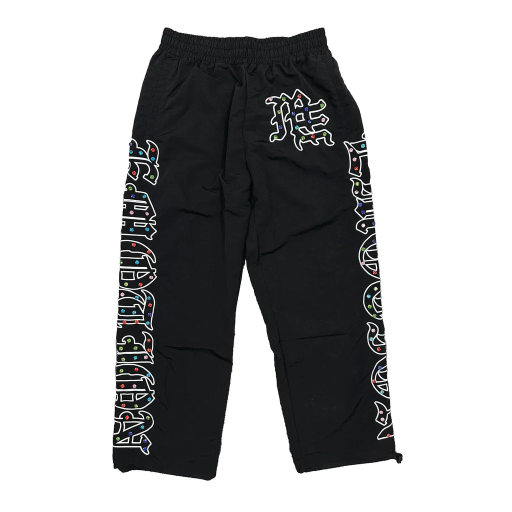 Mixed Emotion Rhinestone Nylon Pants