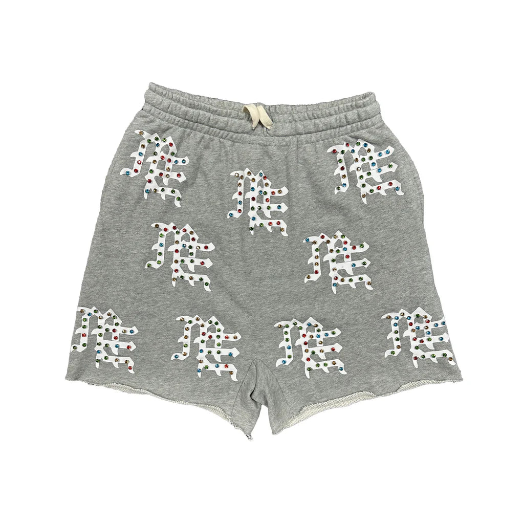 Mixed Emotion ME Rhinestone Shorts