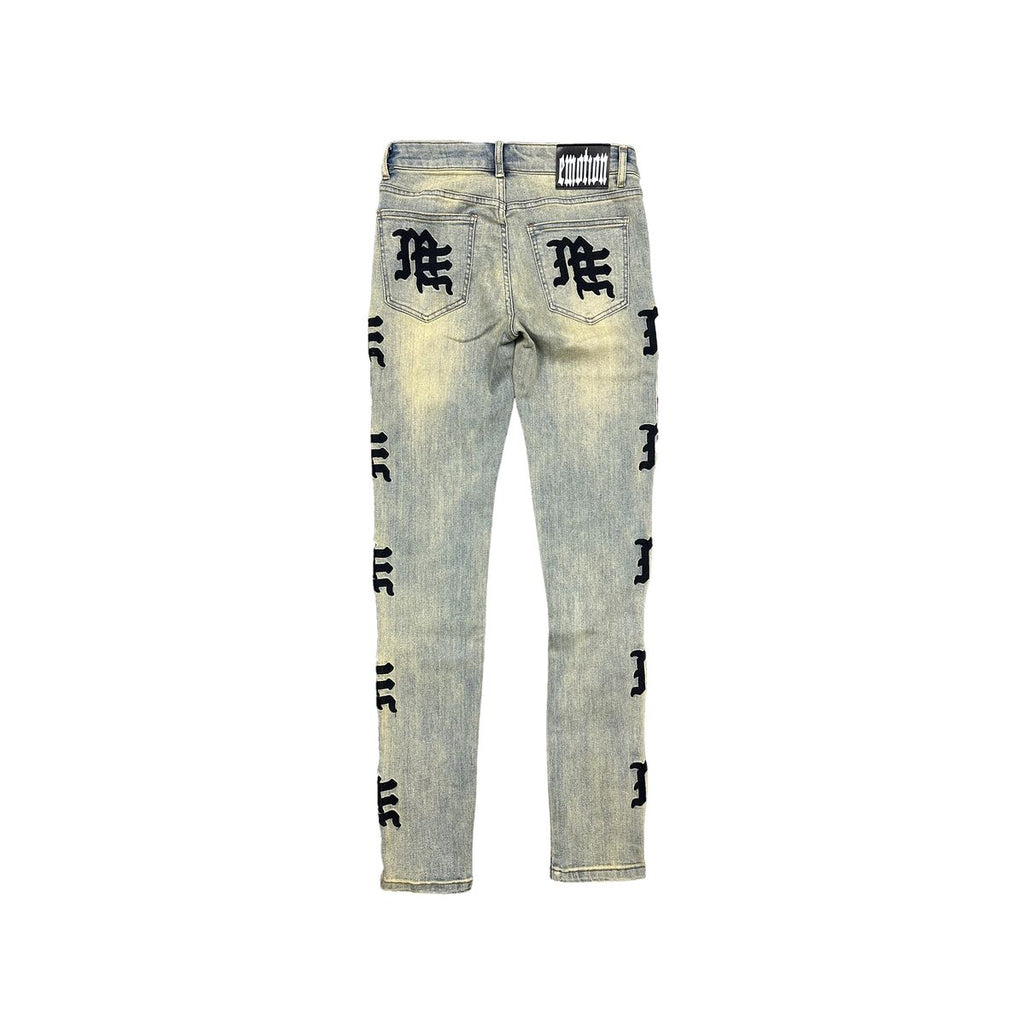 Mixed Emotion Monogram Denim