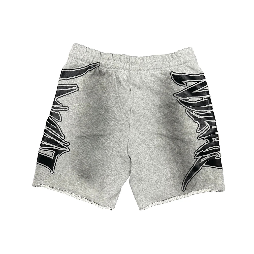 Mixed Emotion Grey Faded Shorts