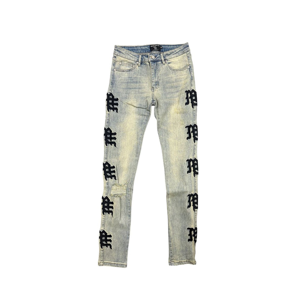 Mixed Emotion Monogram Denim