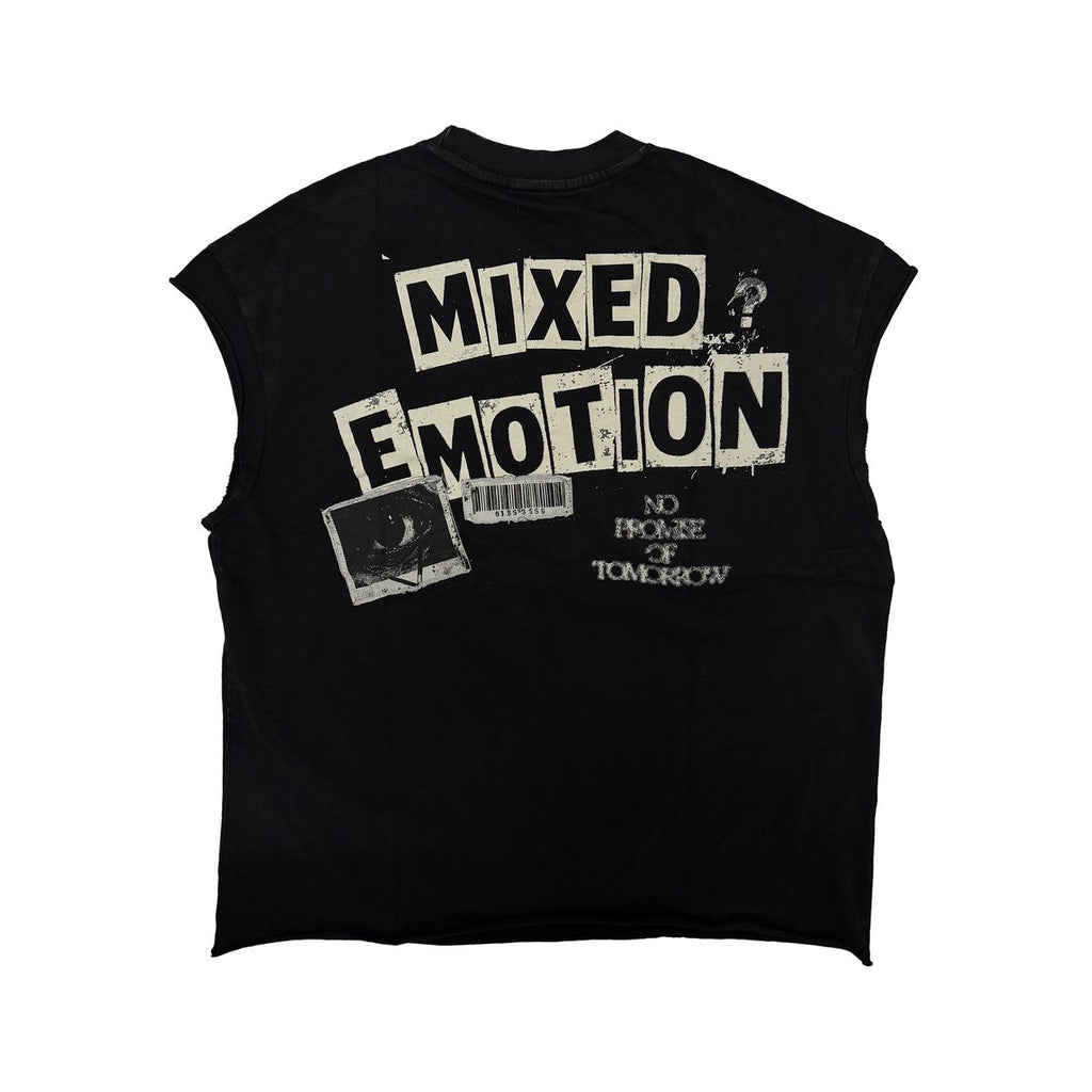 Mixed Emotion ‘Newspaper’ Sleeveless Tee
