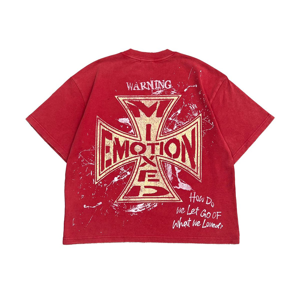 Mixed Emotion Crimson Tee