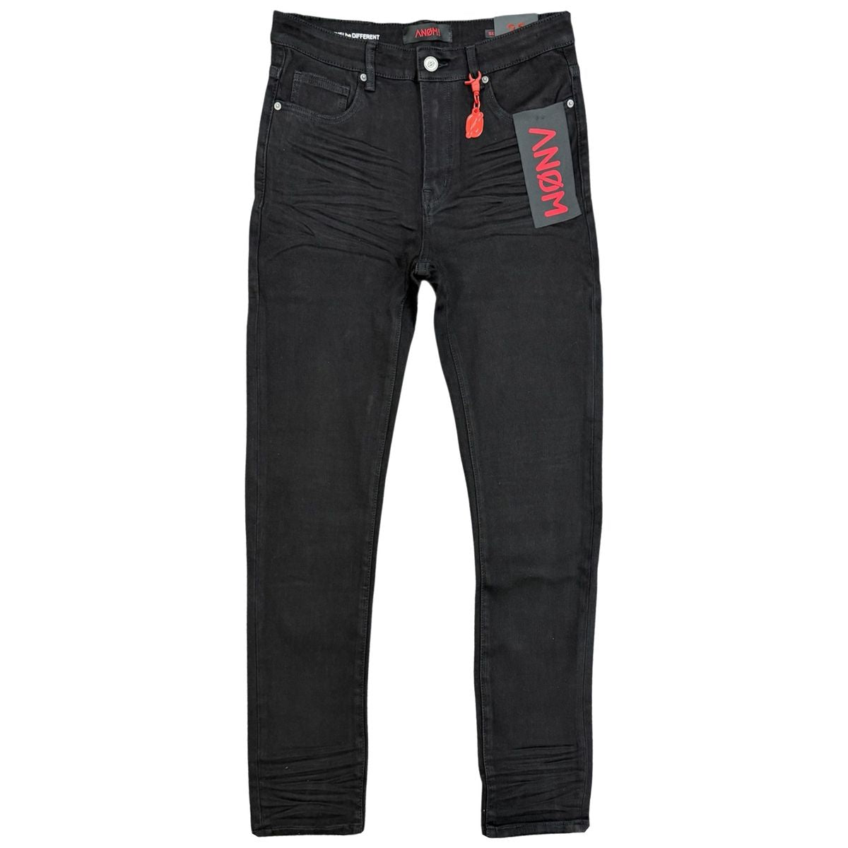 Anom Jet Black Skinny Jeans