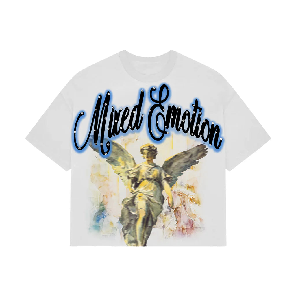 Mixed Emotion Blue Bliss Cropped Tee