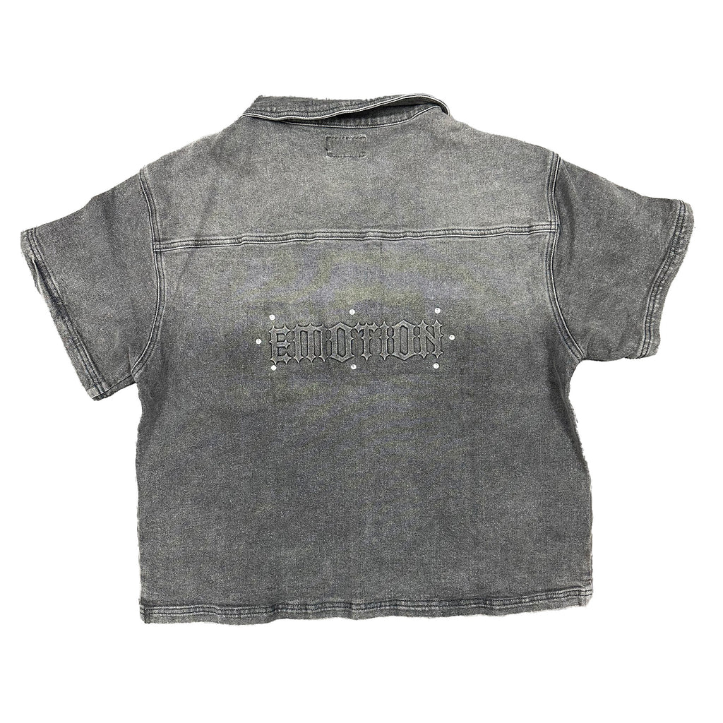 Mixed Emotion Paisley Denim Shirt