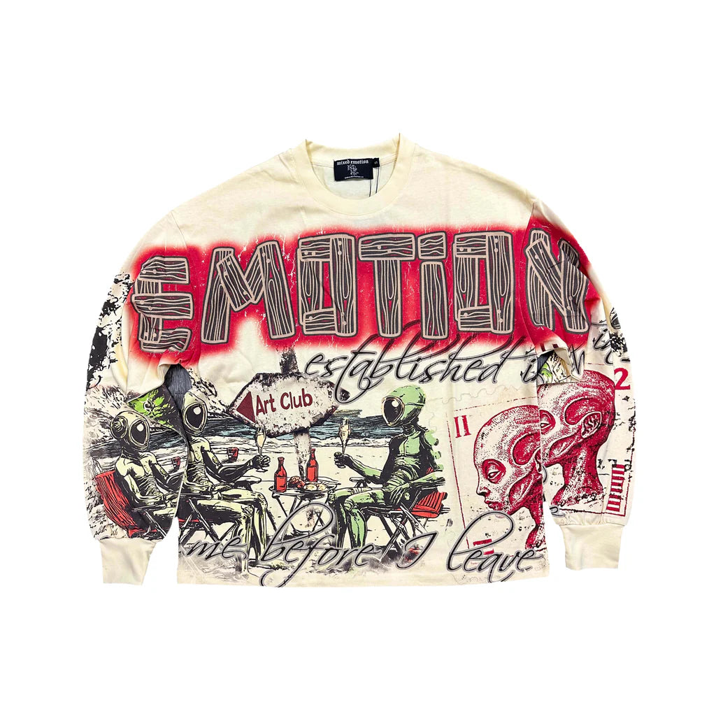 Mixed Emotion Cream Art Club Long Sleeve