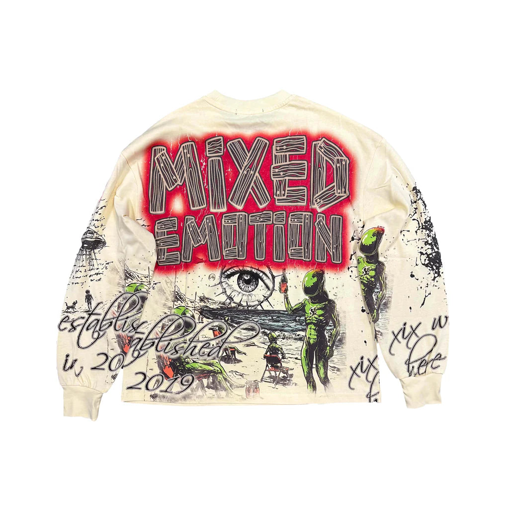 Mixed Emotion Cream Art Club Long Sleeve