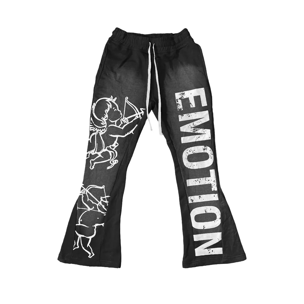 Mixed Emotion Cupid Flared Pants