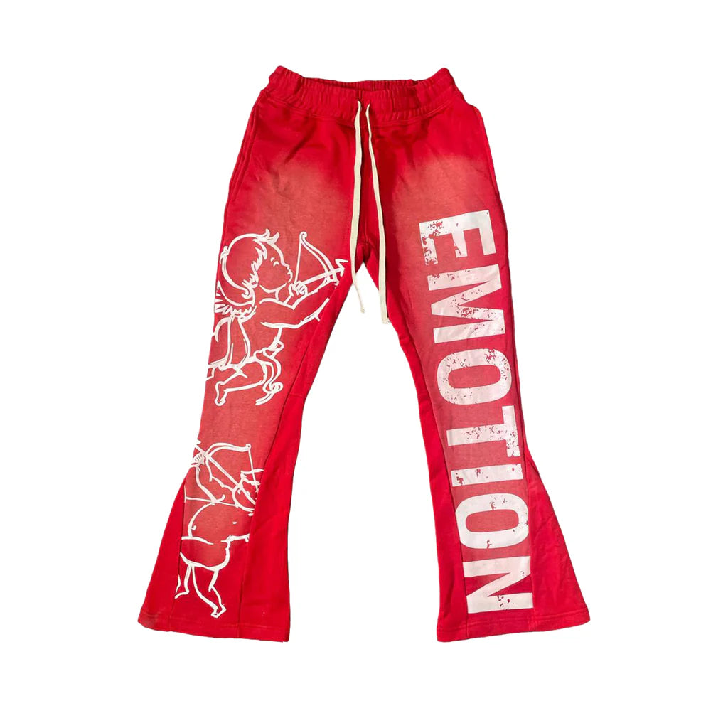 Mixed Emotion Cupid Flared Pants