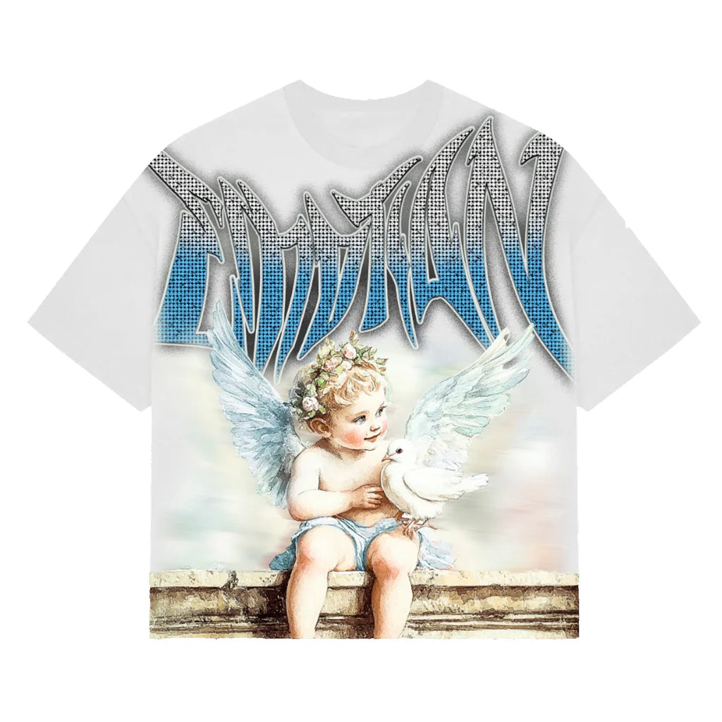 Mixed Emotion Dove Rhinestone Tee