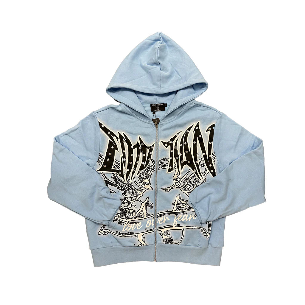 Mixed Emotion Graffiti Hoodie