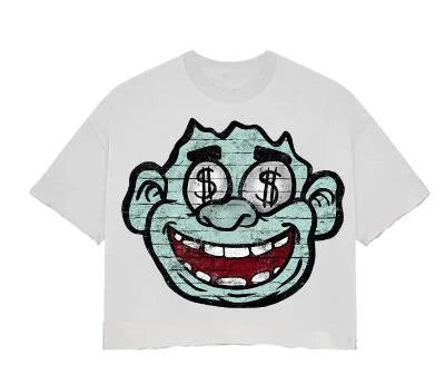 Prestige Money Monkey Teal Cropped Tee