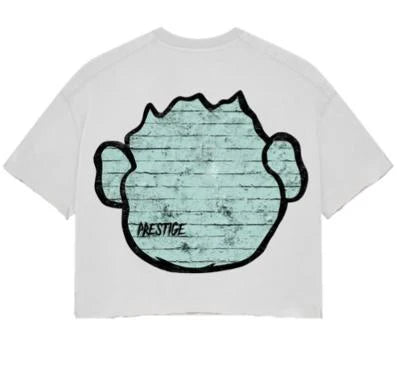 Prestige Money Monkey Teal Cropped Tee