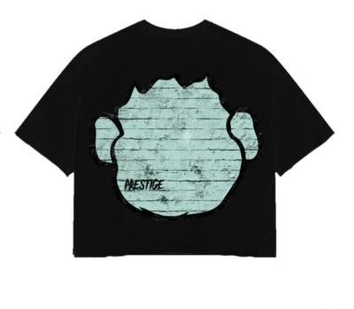 Prestige Money Monkey Teal Cropped Tee