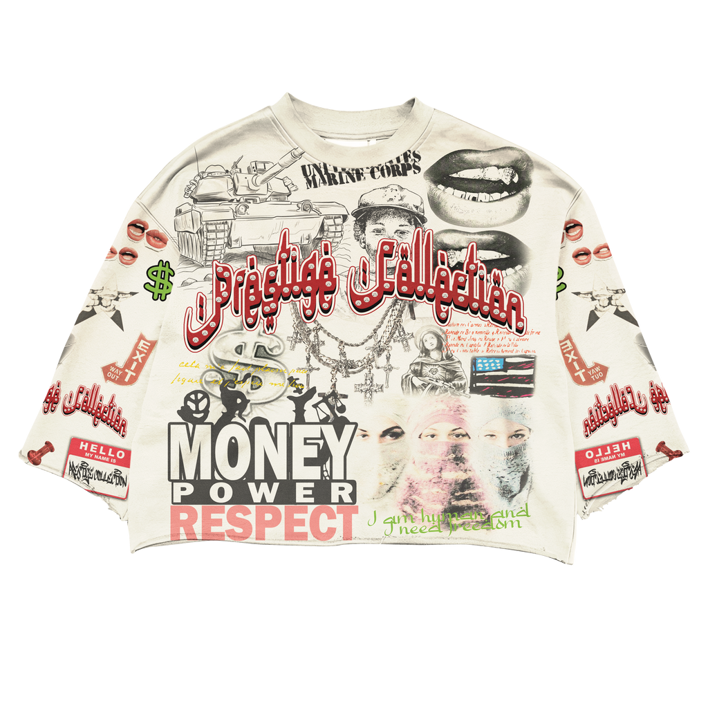 Prestige Money Power Respect Cropped Tee