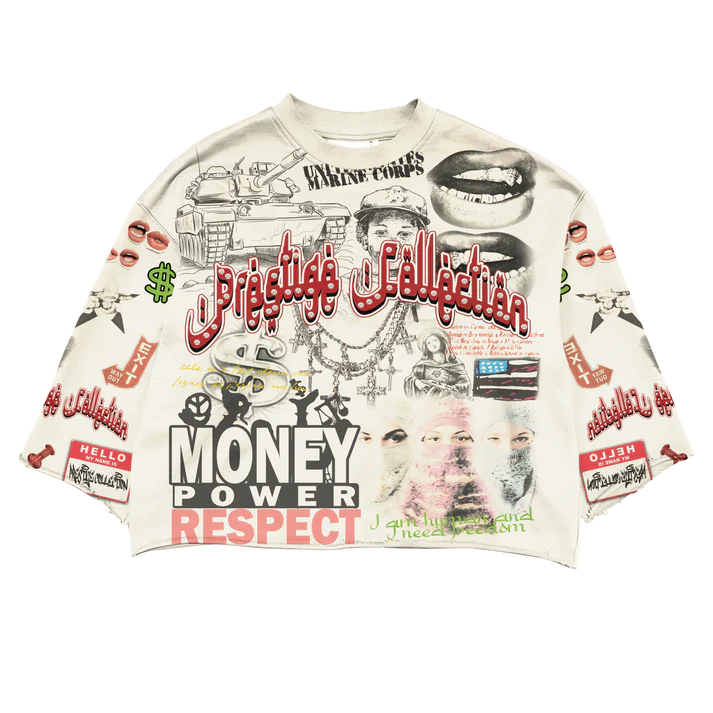 Prestige Money Power Respect Oversized Tee