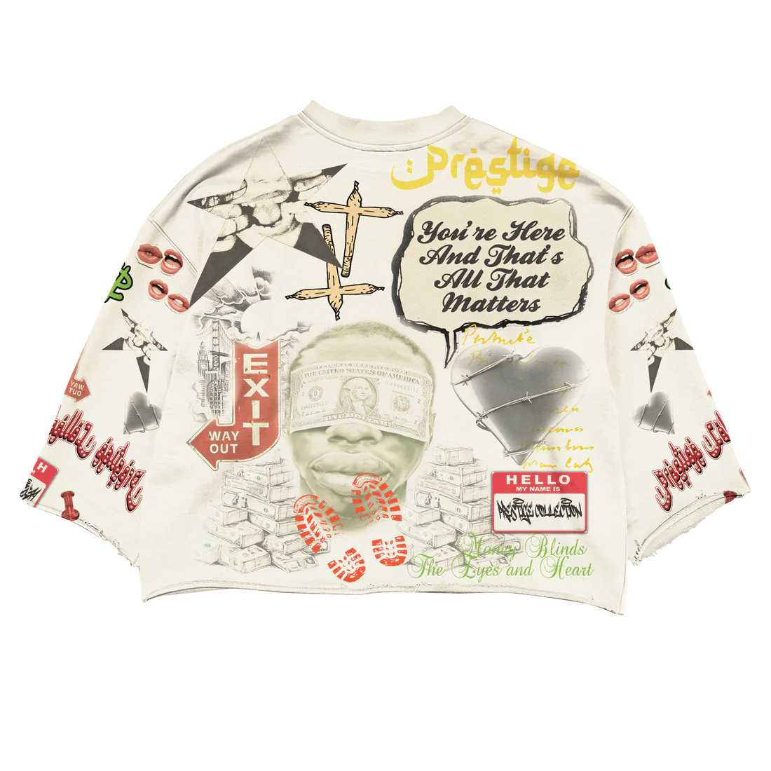 Prestige Money Power Respect Cropped Tee