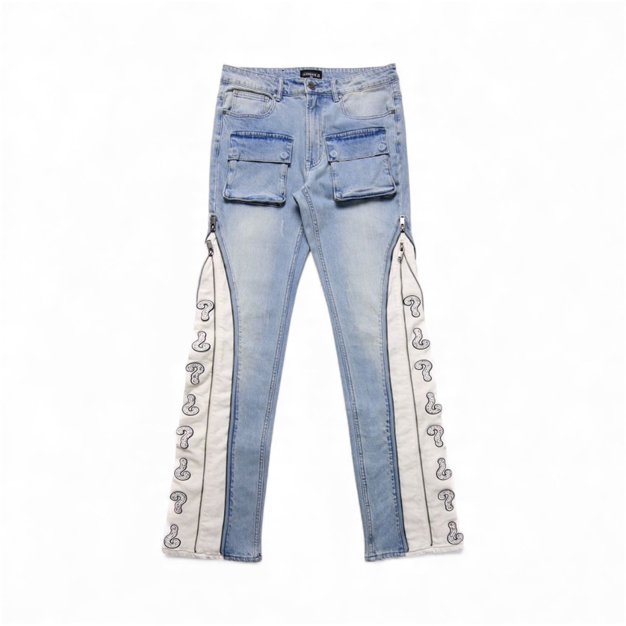 Elements Question Mark Stacked Jeans