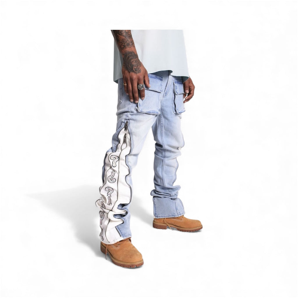 Elements Question Mark Stacked Jeans