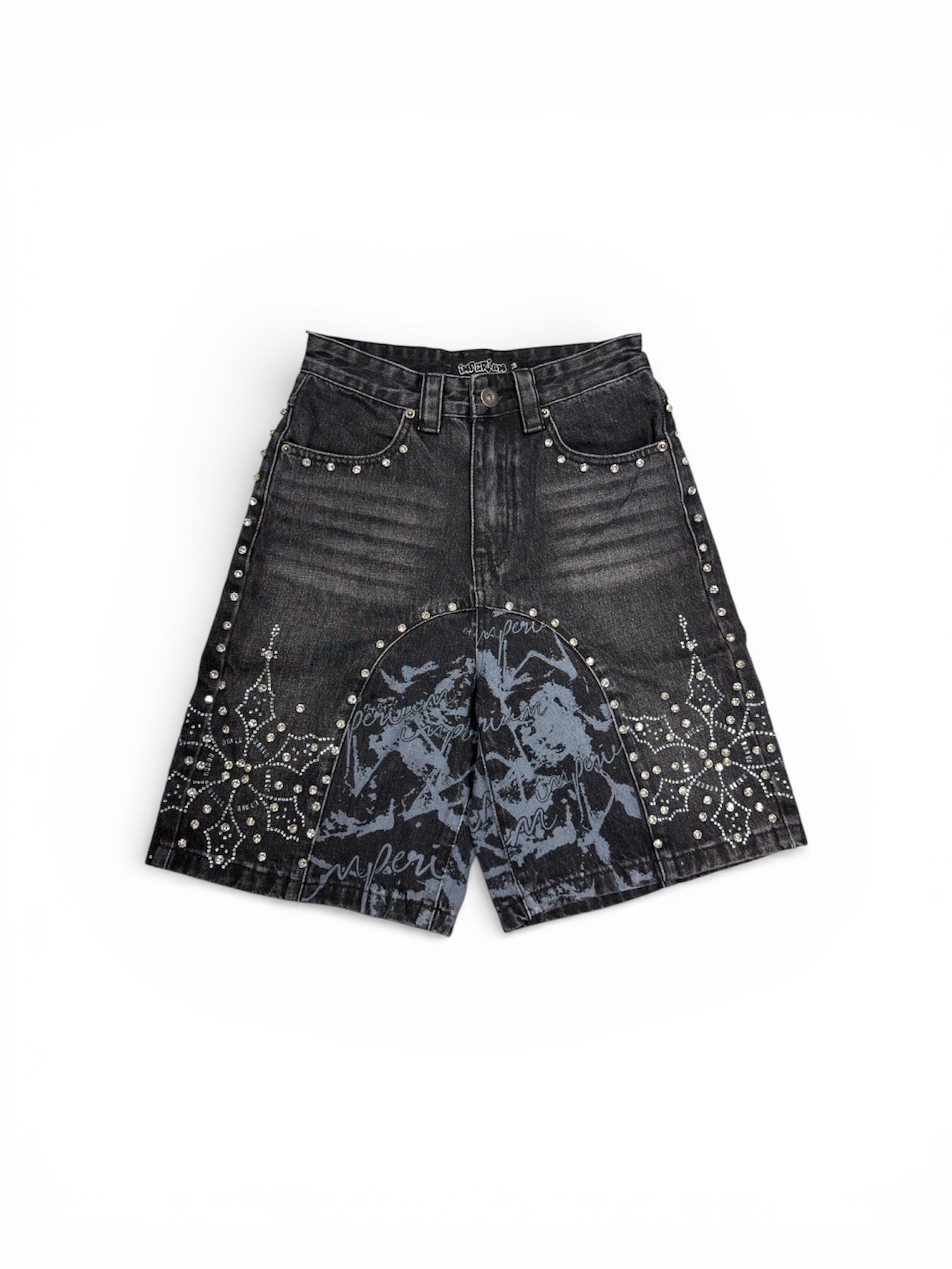 Imperium Rhinestone Star Jorts