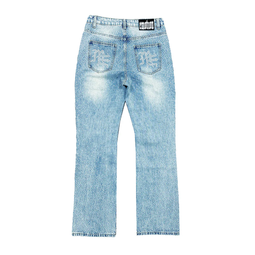Mixed Emotion ME Rhinestone Jeans